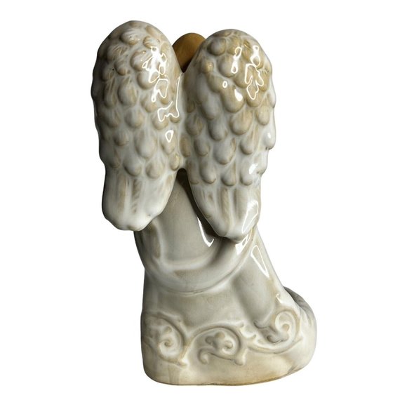Yankee Candle Angel Figurine Tealight Votive Candle Holder Dove Bird Peace - Picture 7 of 8